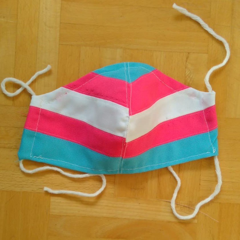 Trans Pride Mask